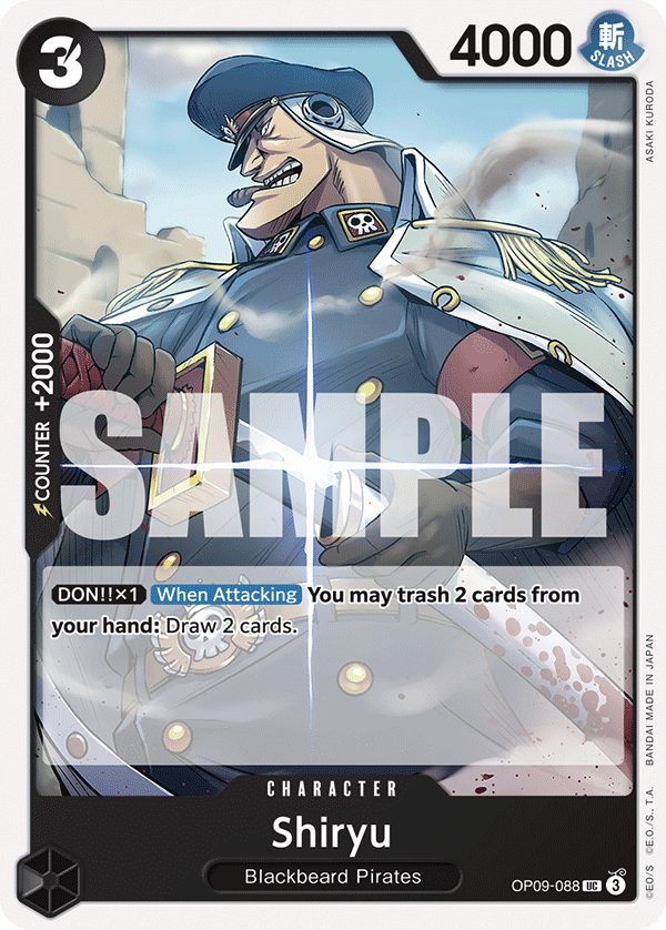 Shiryu OP09-088 - Uncommon OP-09 Emperors in the New World