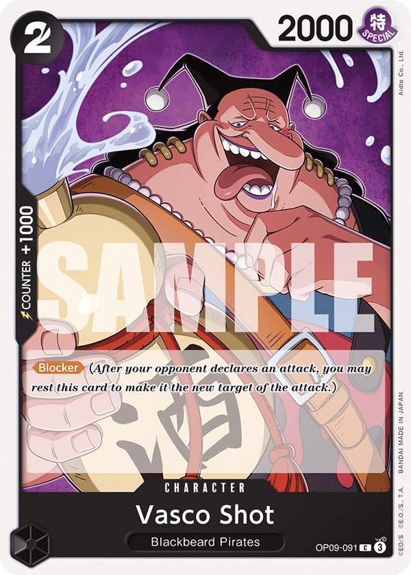 Vasco Shot OP09-091 - Common OP-09 Emperors in the New World