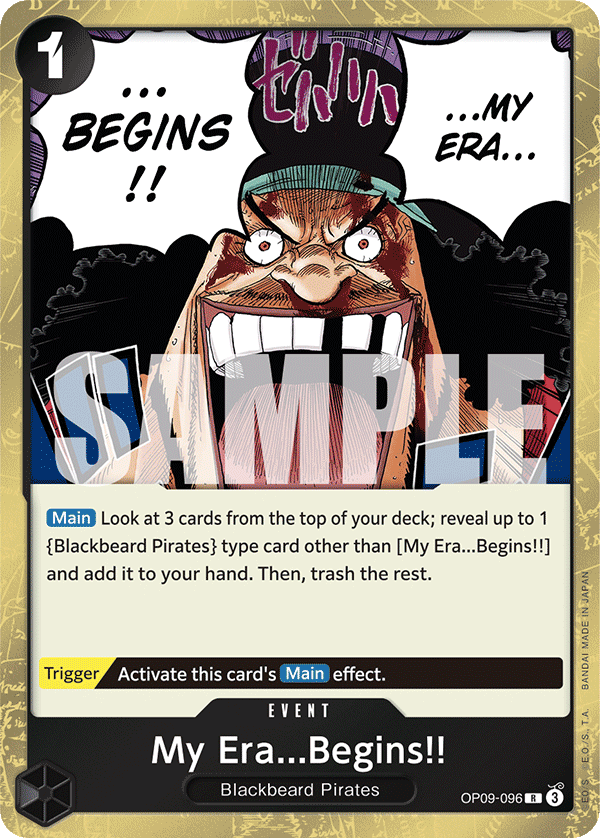 My Era...Begins!! OP09-096 - Rare OP-09 Emperors in the New World
