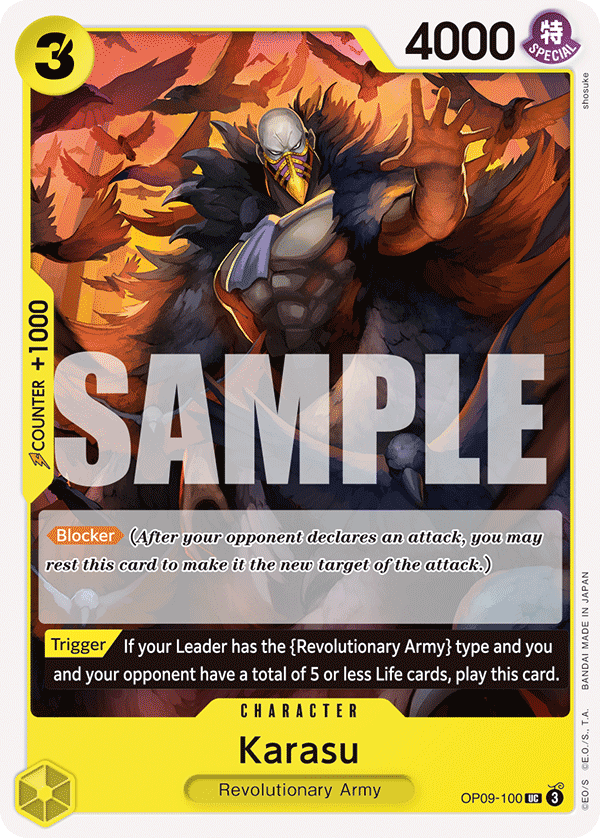 Karasu OP09-100 - Uncommon OP-09 Emperors in the New World