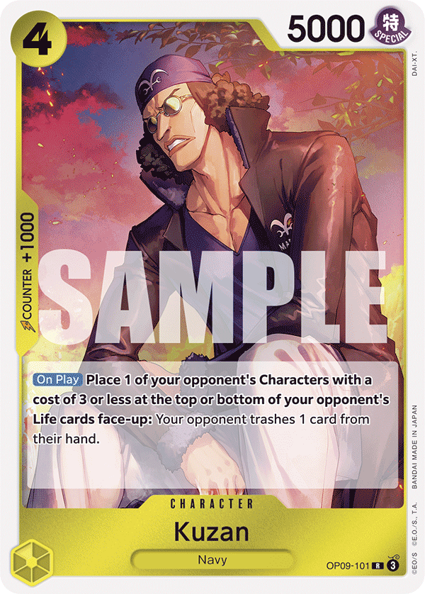 Kuzan OP09-101 - Rare OP-09 Emperors in the New World