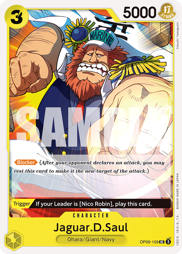 Jaguar.D.Saul OP09-109 - Uncommon OP-09 Emperors in the New World