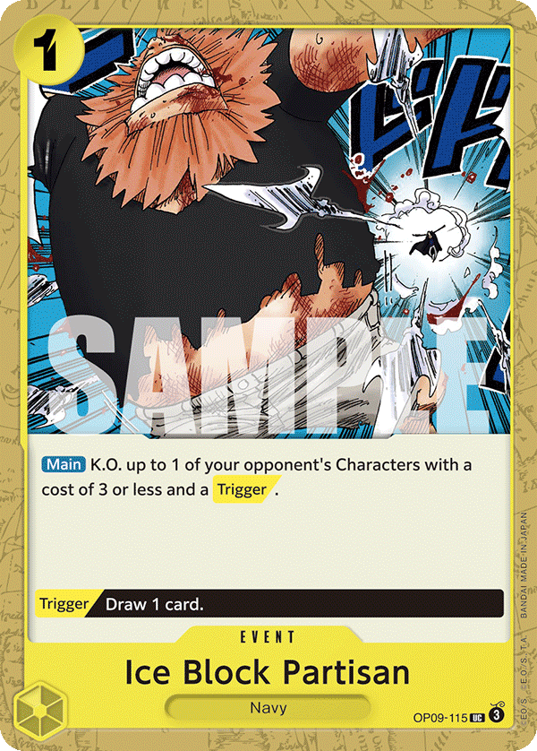 Ice Block Partisan OP09-115 - Uncommon OP-09 Emperors in the New World