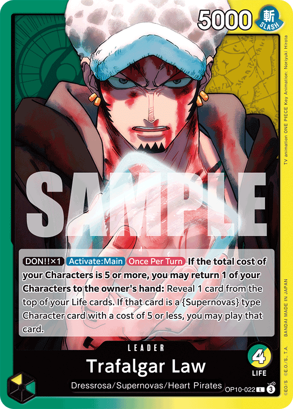 Trafalgar Law (022) OP10-022 -  Leader OP-10 Royal Blood