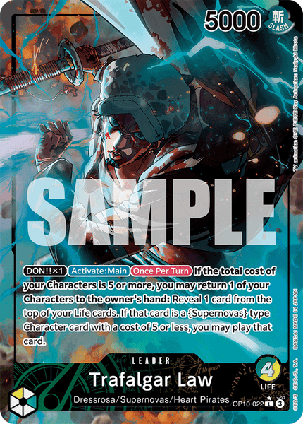 ALTERNATE ART] Trafalgar Law (022) (Parallel) OP10-022 - L OP-10