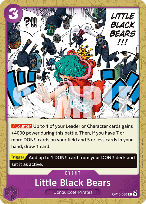 Little Black Bears OP10-080 -  Common OP-10 Royal Blood