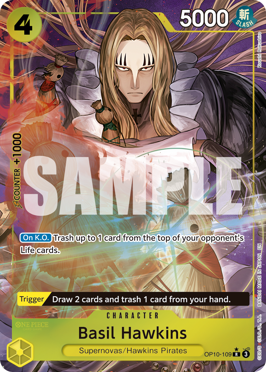 [ALTERNATE ART] Basil Hawkins - OP10-109 (Alternate Art) - R [PRB-02] Premium Booster - THE BEST - VOL. 2