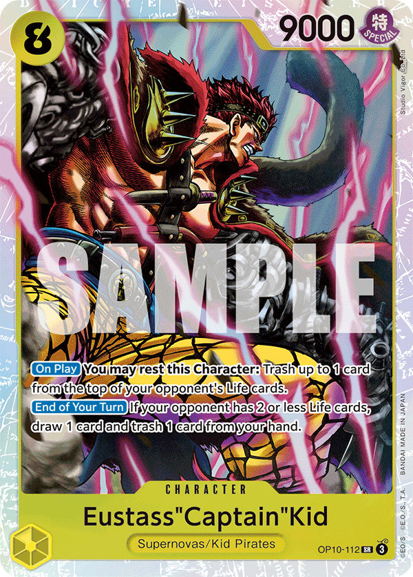 Eustass"Captain"Kid (112) OP10-112 - Super Rare OP-10 Royal Blood Cherry Collectables Eustass"Captain"Kid (112) OP10-112 - Super Rare OP-10 Royal Blood Cherry Collectables