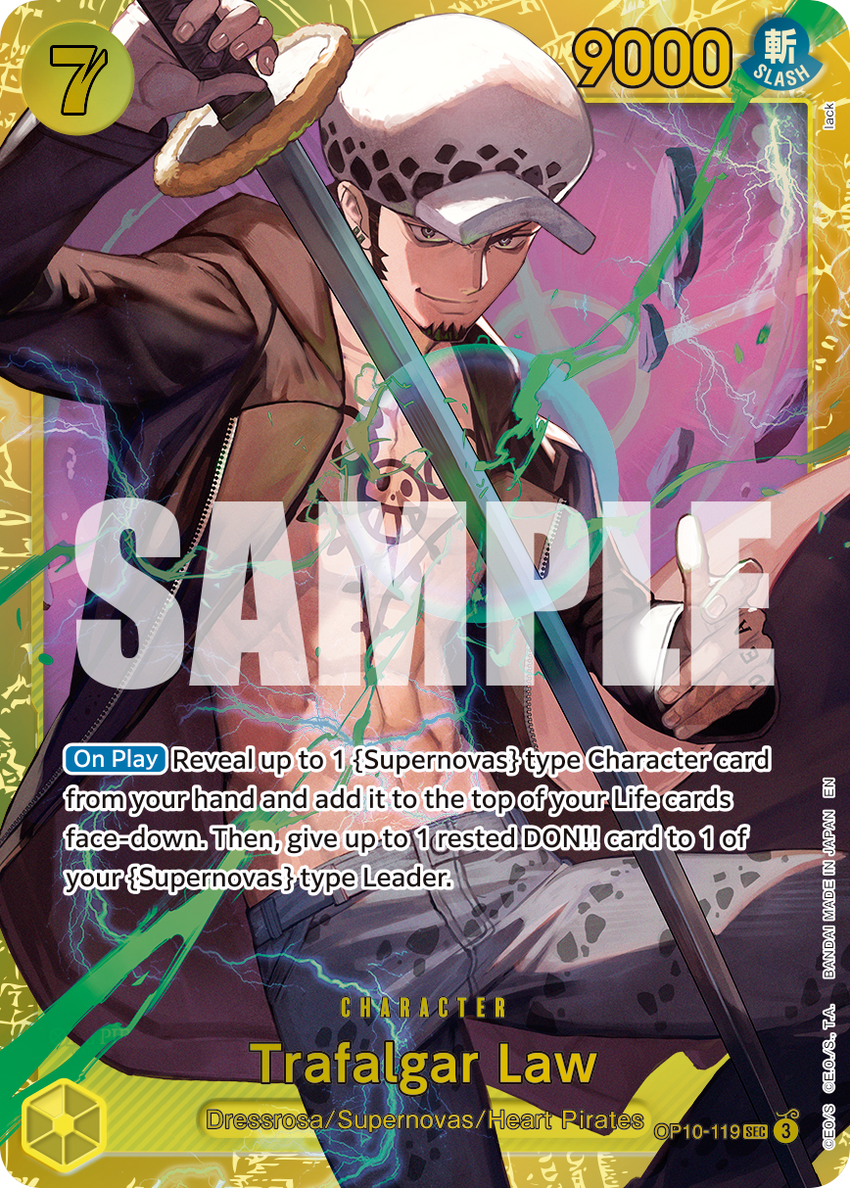 Trafalgar Law - OP10-119 (Reprint) - Secret Rare [PRB-02] Premium Booster - THE BEST - VOL. 2