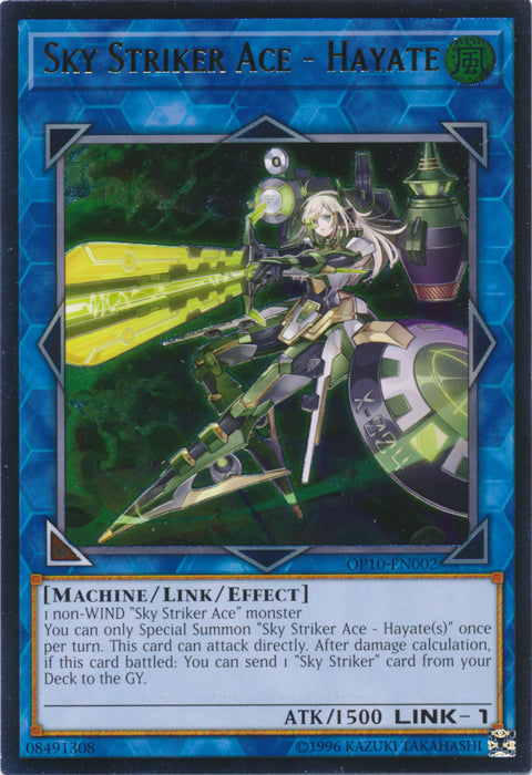 Sky Strike Ace - Hayate - OP10-EN002 - Ultimate Rare