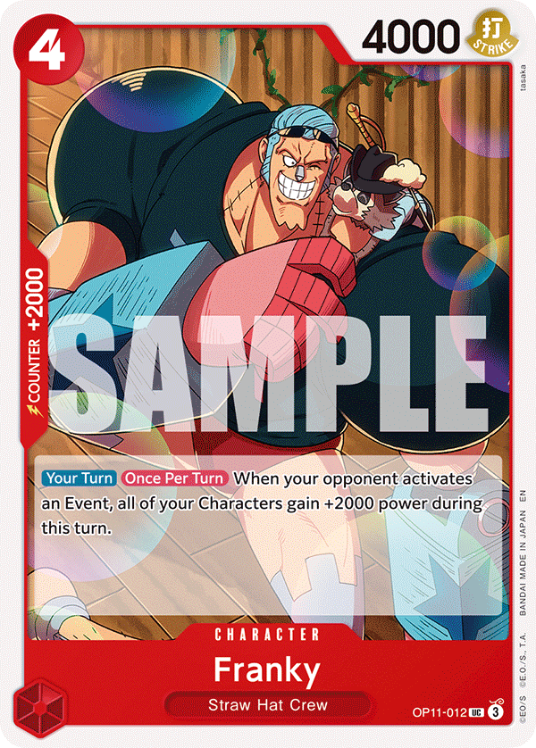 Franky OP11-012 - Uncommon OP-11 A Fist of Divine Speed