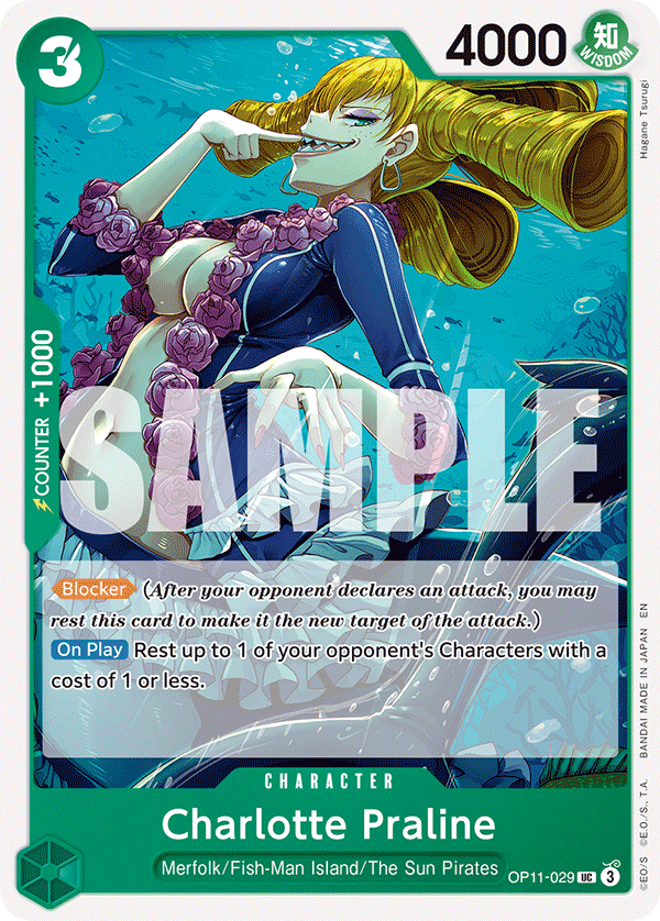 Charlotte Praline OP11-029 - Uncommon OP-11 A Fist of Divine Speed