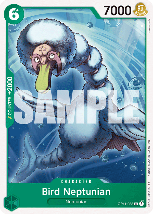 Bird Neptunian OP11-033 - Uncommon OP-11 A Fist of Divine Speed