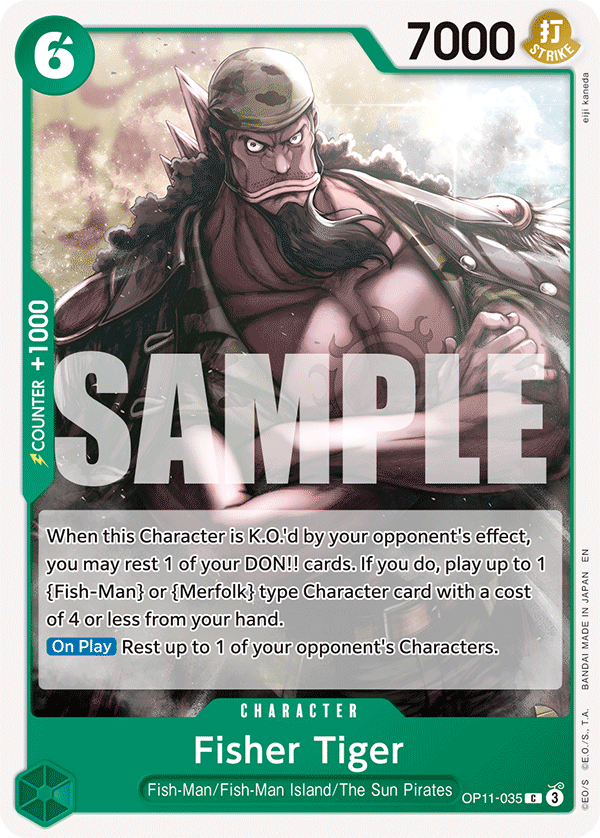 Fisher Tiger OP11-035 - Common OP-11 A Fist of Divine Speed