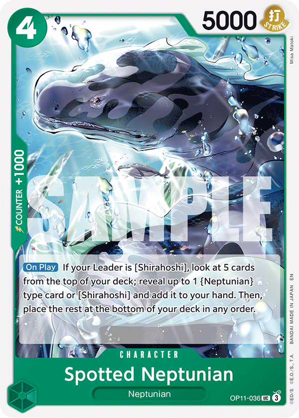 Spotted Neptunian OP11-036 - Uncommon OP-11 A Fist of Divine Speed