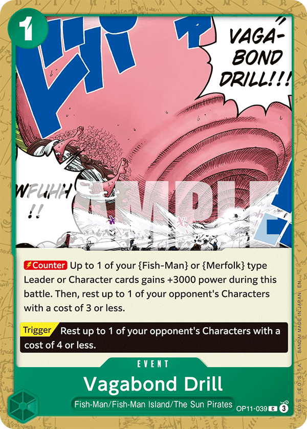 Vagabond Drill OP11-039 - Common OP-11 A Fist of Divine Speed