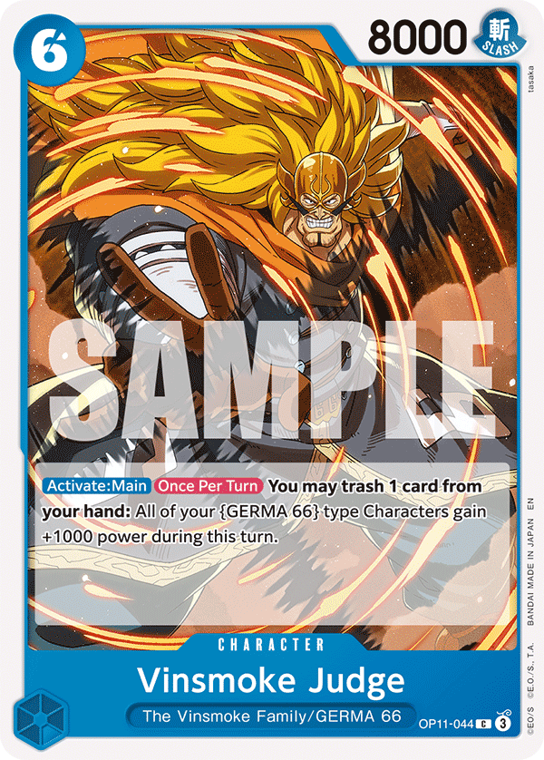 Vinsmoke Judge OP11-044 - Common OP-11 A Fist of Divine Speed