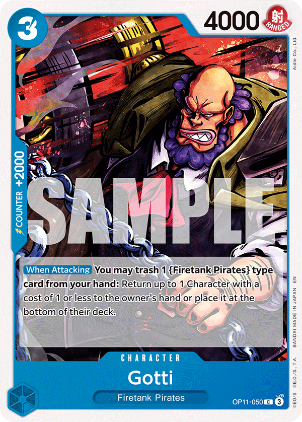 Gotti OP11-050 - Common OP-11 A Fist of Divine Speed