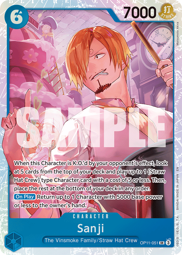 Sanji OP11-051 - Super Rare OP-11 A Fist of Divine Speed