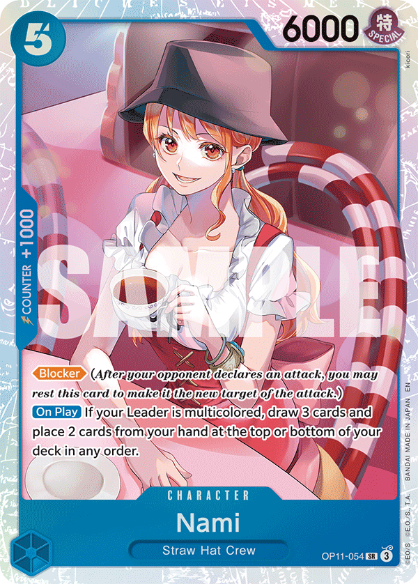 Nami (054) OP11-054 - Super Rare OP-11 A Fist of Divine Speed