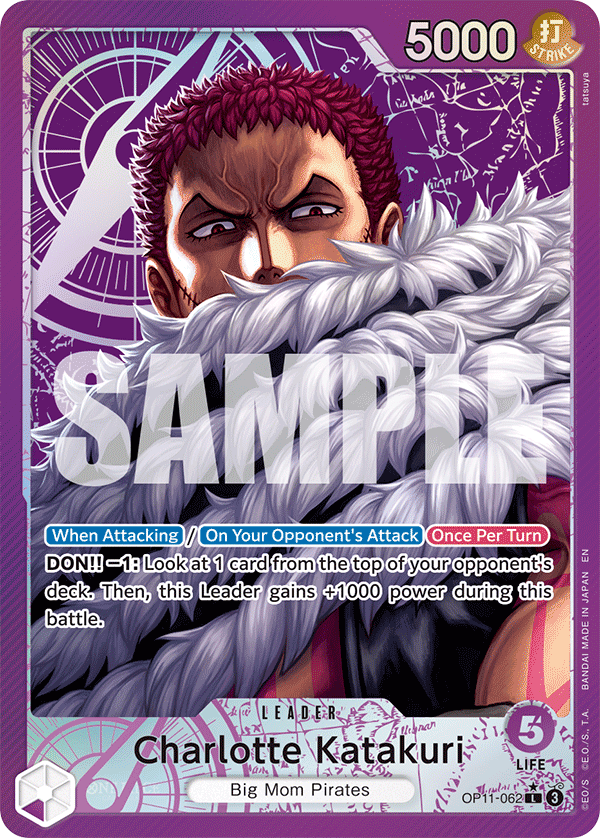 [ALTERNATE ART] Charlotte Katakuri (062)  OP11-062 - L OP-11 A Fist of Divine Speed