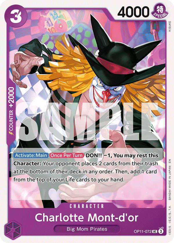 Charlotte Mont-d'or OP11-072 - Uncommon OP-11 A Fist of Divine Speed