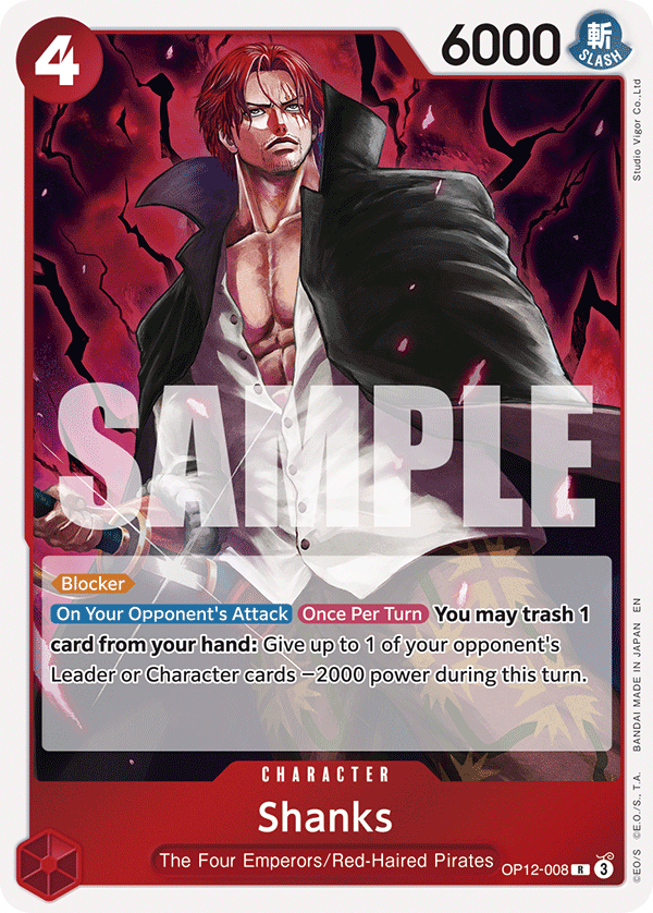 Shanks (008) OP12-008 - Rare OP-12 Legacy of the Master