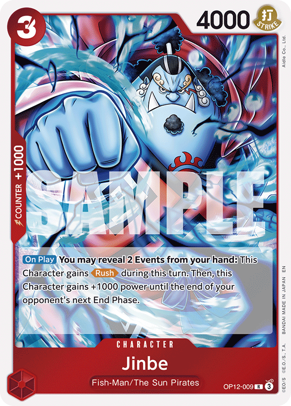 Jinbe OP12-009 - Rare OP-12 Legacy of the Master