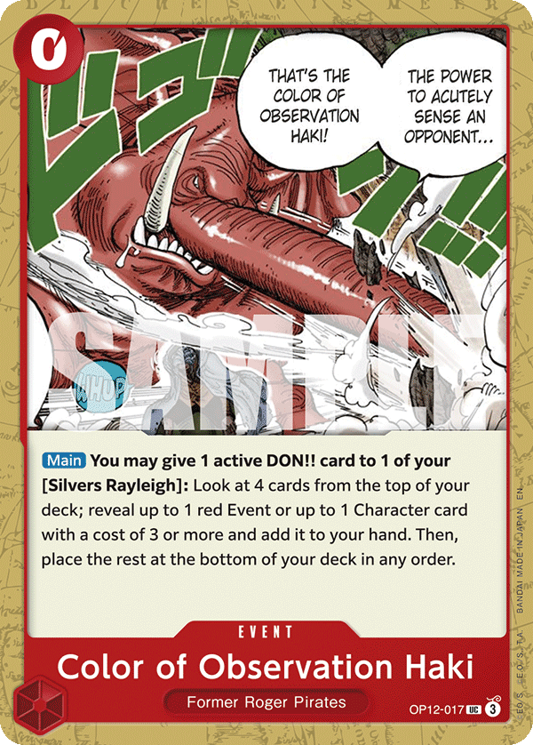 [ALTERNATE ART] Monkey.D.Dragon  OP12-094 - SR OP-12 Legacy of the Master
