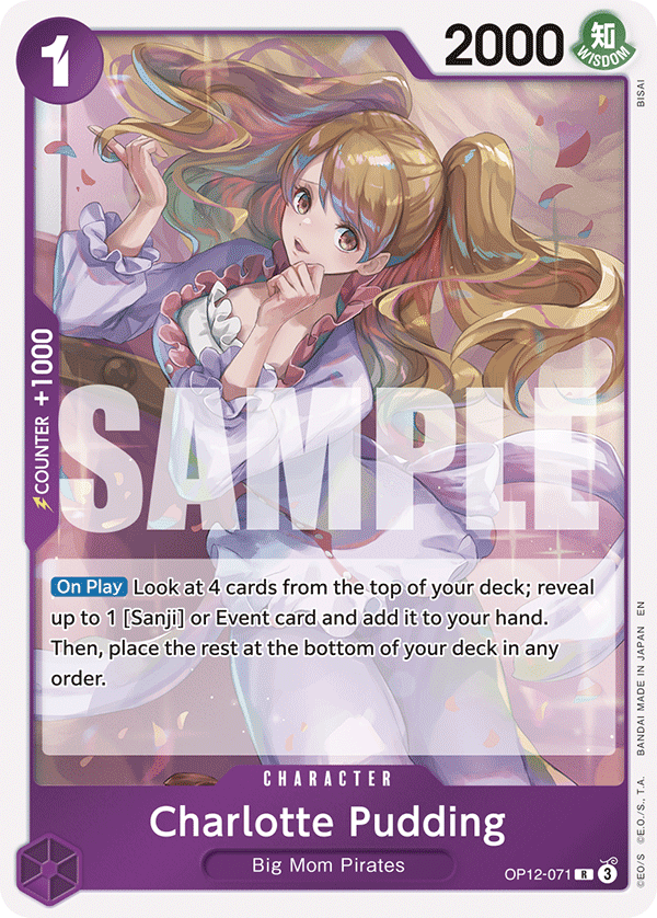Charlotte Pudding OP12-071 - Rare OP-12 Legacy of the Master