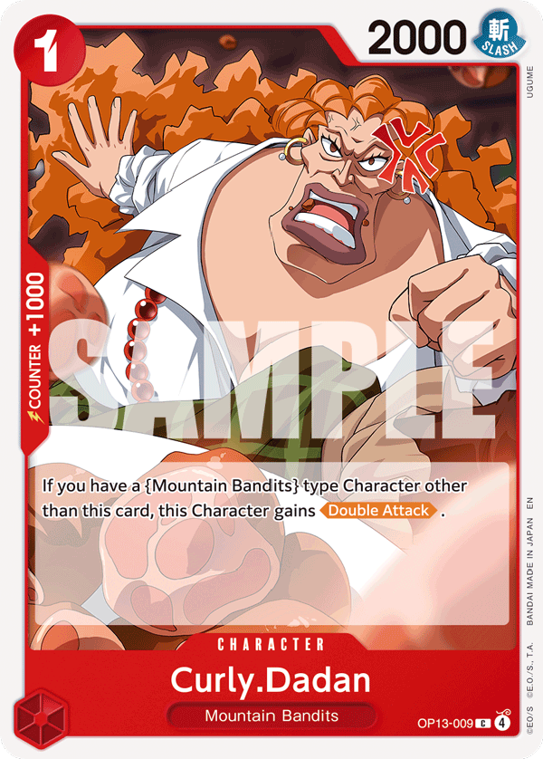 Curly.Dadan OP13-009 - Common OP-13 Carrying On His Will