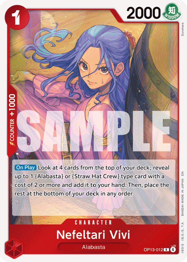 Nefeltari Vivi OP13-012 - Rare OP-13 Carrying On His Will