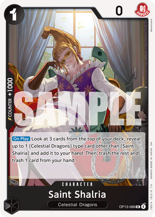 Saint Shalria OP13-086 - Uncommon OP-13 Carrying On His Will