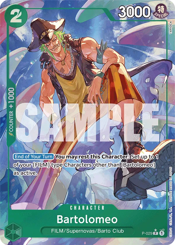 [FULL ART] Bartolomeo - P-029 - P PRB-01 THE BEST Premium Booster
