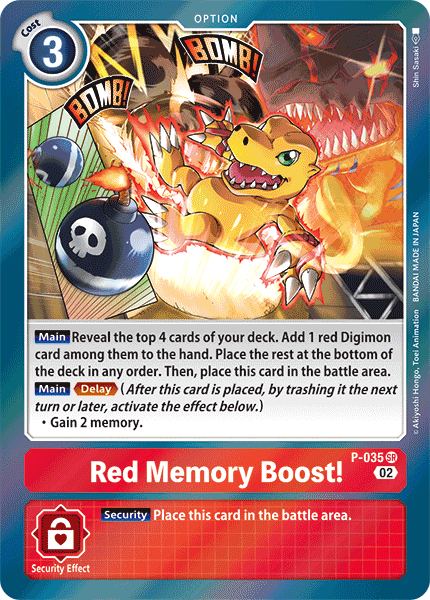 Red Memory Boost Rb01 P-035 - Promo Rb01 Resurgence Booster
