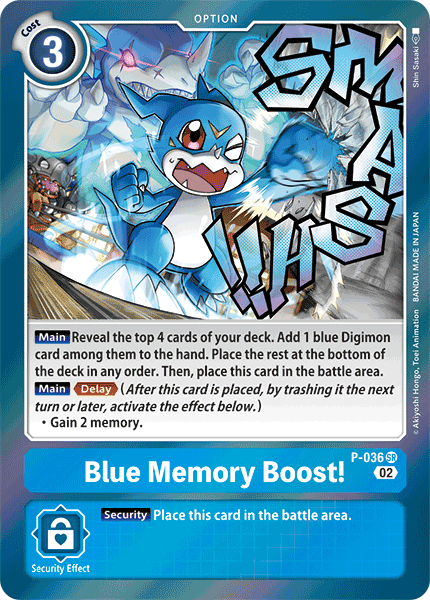 Blue Memory Boost! [RB01] P-036 - Promo RB01 Resurgence Booster