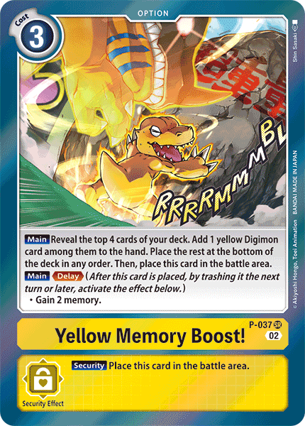 Yellow Memory Boost Rb01 P-037 - Promo Rb01 Resurgence Booster