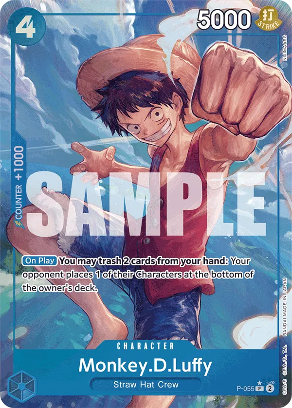 [FULL ART] Monkey.D.Luffy - P-055 - P PRB-01 THE BEST Premium Booster
