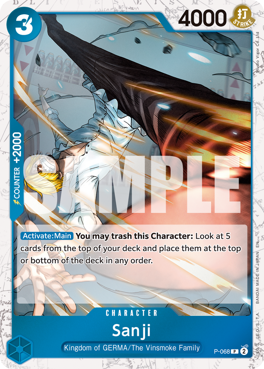 Sanji - P-068 P-068 -  [PIRATE FOIL]  [PRB-02] Premium Booster - THE BEST - VOL. 2