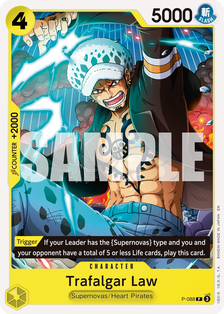 Trafalgar Law - P-088 P-088 -  [PIRATE FOIL]  [PRB-02] Premium Booster - THE BEST - VOL. 2