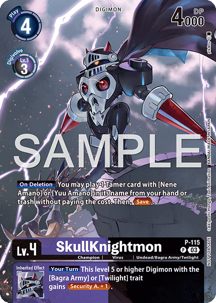 SkullKnightmon (P-115) - [ Box Topper ] EX10 Sinister Order