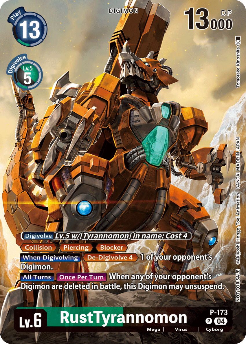 RustTyrannomon (P-173) Box Topper -  BT19-20 Special Booser VER 2.5