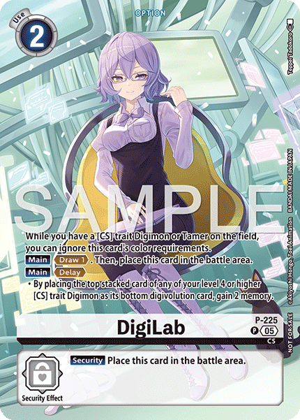 DigiLab (P-225) Digimon Time Stranger Box Topper Promo