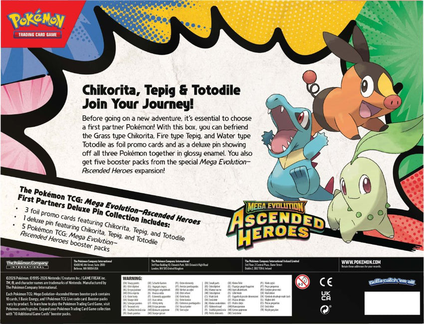Pokemon TCG ME2.5 Mega Evolution Ascended Heroes First Partners Deluxe Pin Collection