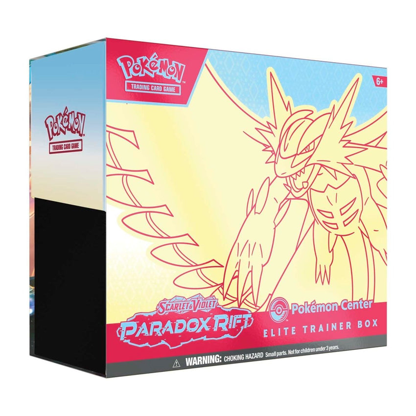 Pokemon TCG SV04 Paradox Rift POKEMON CENTER Elite Trainer Box - [ BLUE ] Roaring Moon