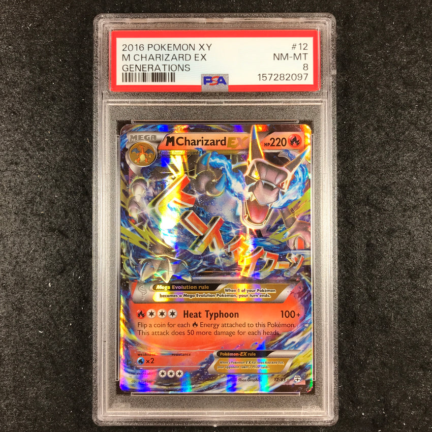 PSA 8 M Charizard ex - 12/83 - Pokemon XY Generations 097-Cherry Collectables