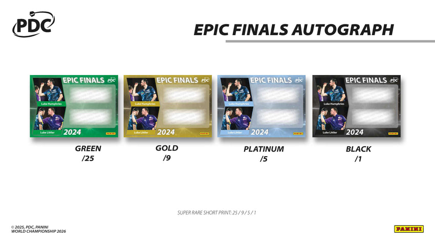 2026 Panini Darts PDC World Championship Collectors Box