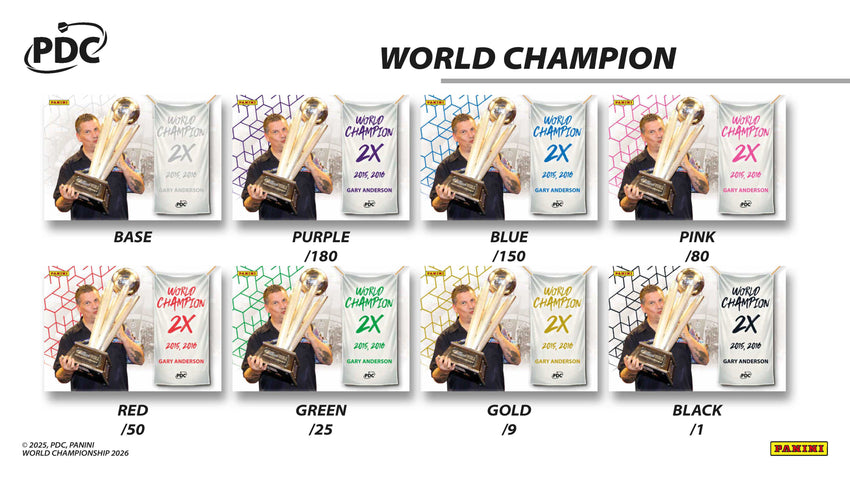 2026 Panini Darts PDC World Championship Collectors Box