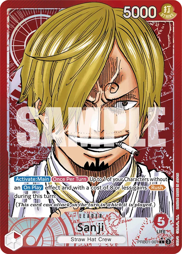 [ALTERNATE ART] Sanji PRB01-001 - L PRB-01 THE BEST Premium Booster