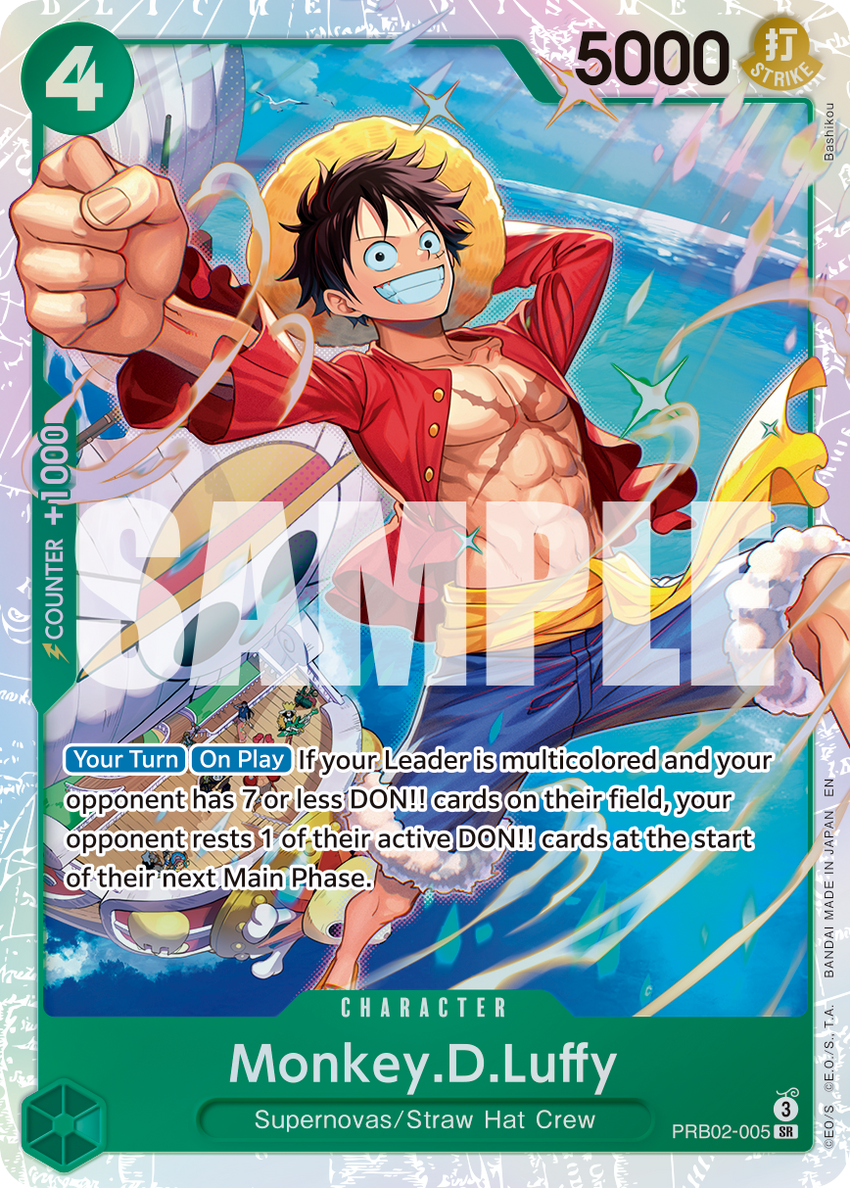Monkey.D.Luffy - PRB02-005 - Super Rare [PRB-02] Premium Booster - THE BEST - VOL. 2